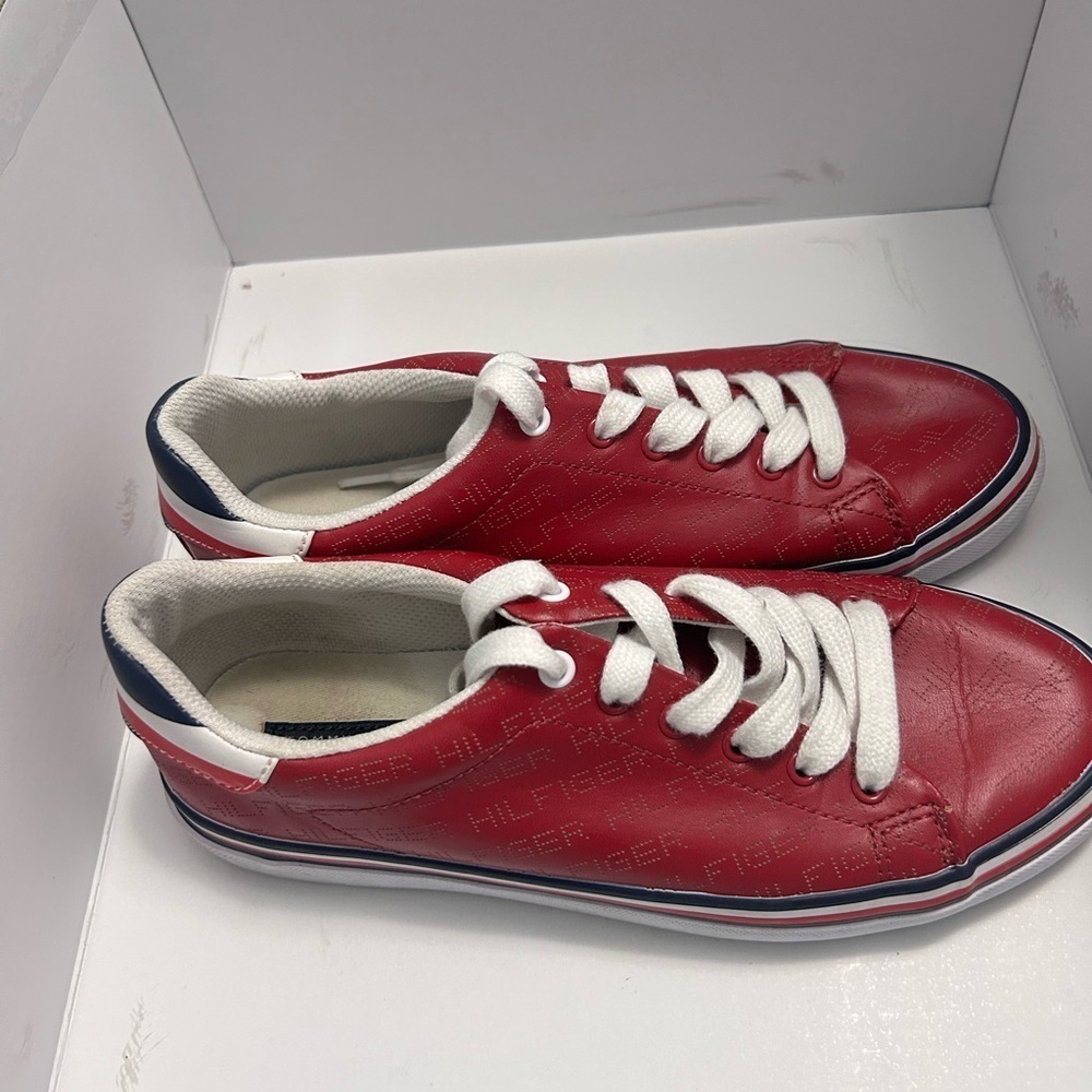 Tommy Hilfiger Red Women’s Sneakers - Picture 2 of 7